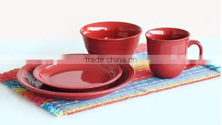 Stock 16pcs stoneware dinner set