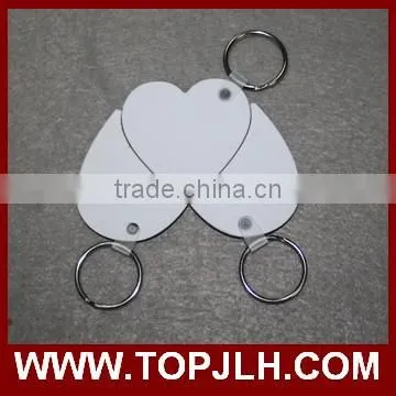 Wholesale sublimation custom keychain promtion gifts keyring