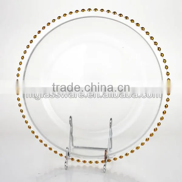 electroplating coloed cake stand with stem