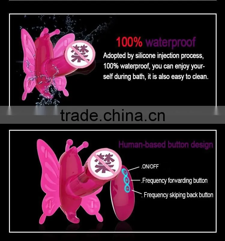 Remote control vibrating butterfly