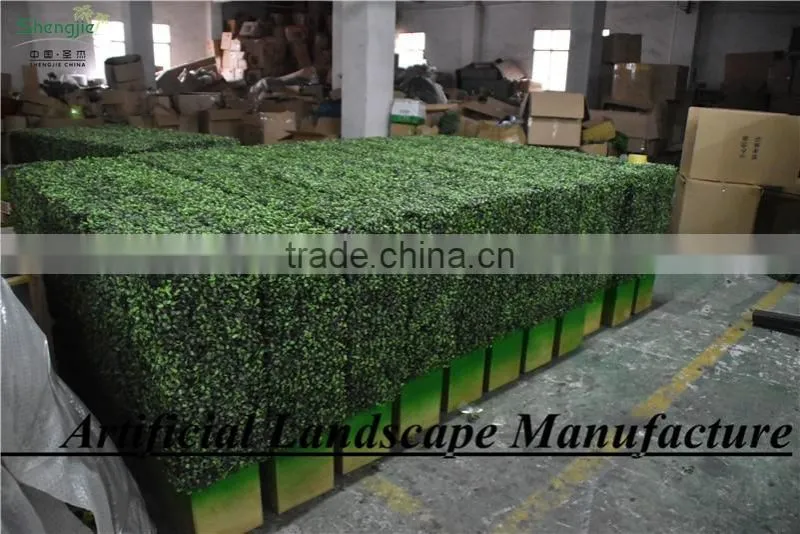 SAS016082 Plastic Material and Ornaments Type Artificial boxwood Panel