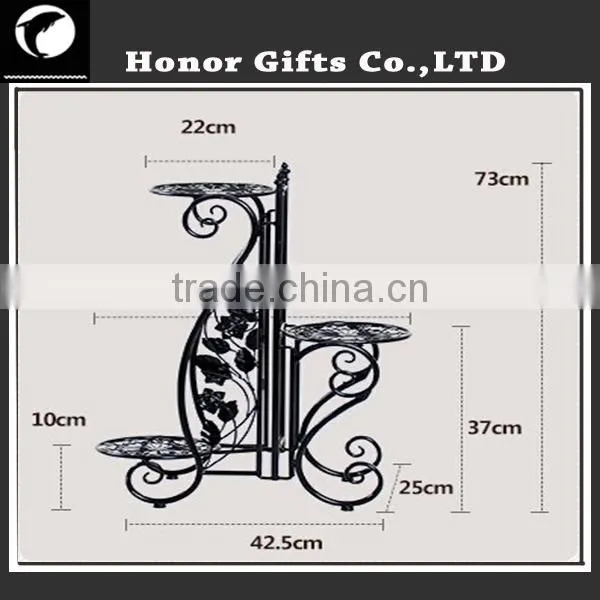 Elegant Arch Design Garden Planter Shelf