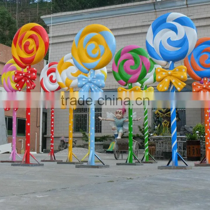 Outdoor or indoor FRP lolly decoration