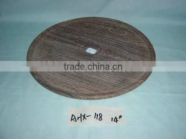 The glass bottom wooden tray