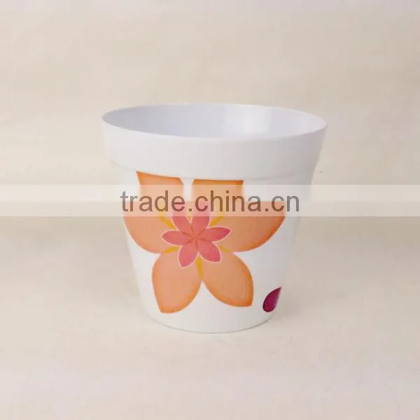 plastic melamine flowerpot