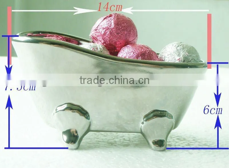 April new arrival Ceramic mini bathtub soap dish