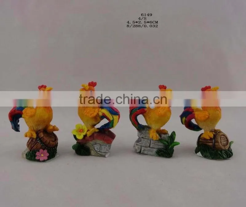 2017 Resin new year chicken ornament