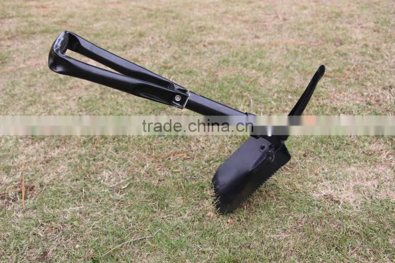 mini multi-functional survival foldable hunting camping military shovel with pickexe