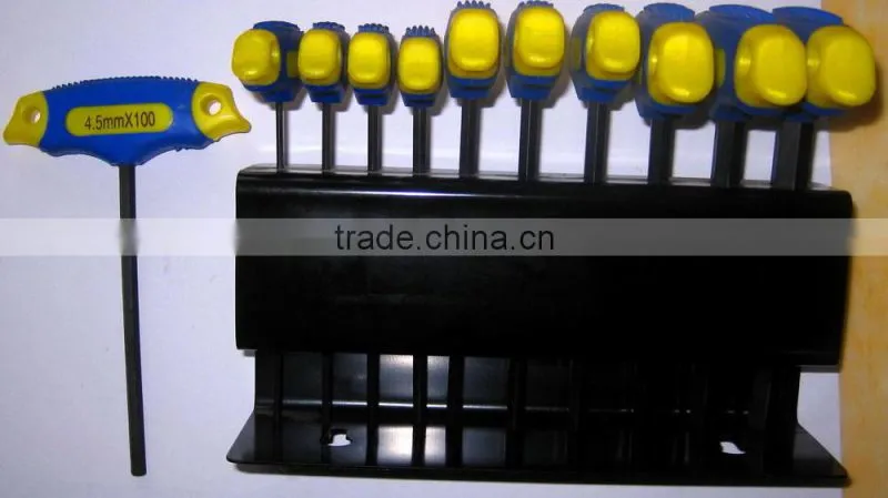 Hand tools 10pcs T Handle Allen Hex Key Wrench set