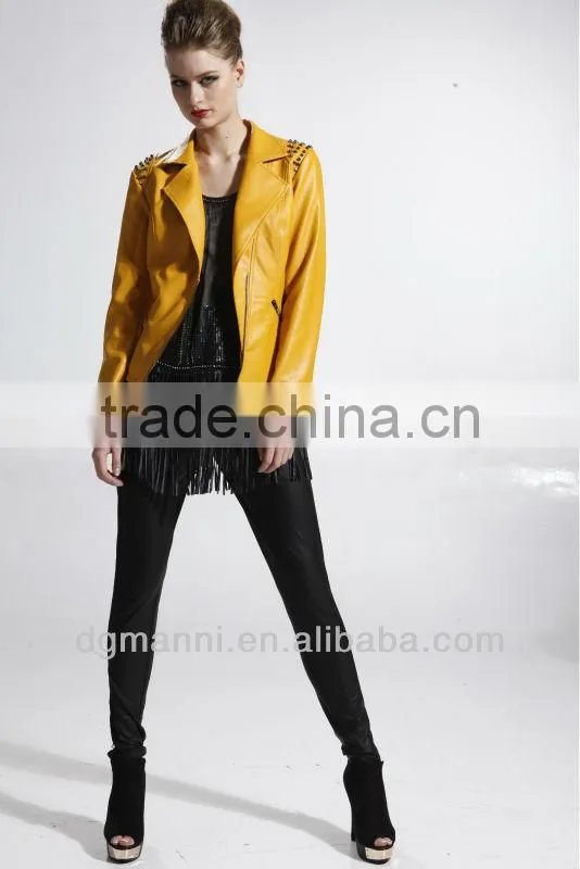 lady leather jacket women jacket 2013 leather jacket in sialkot