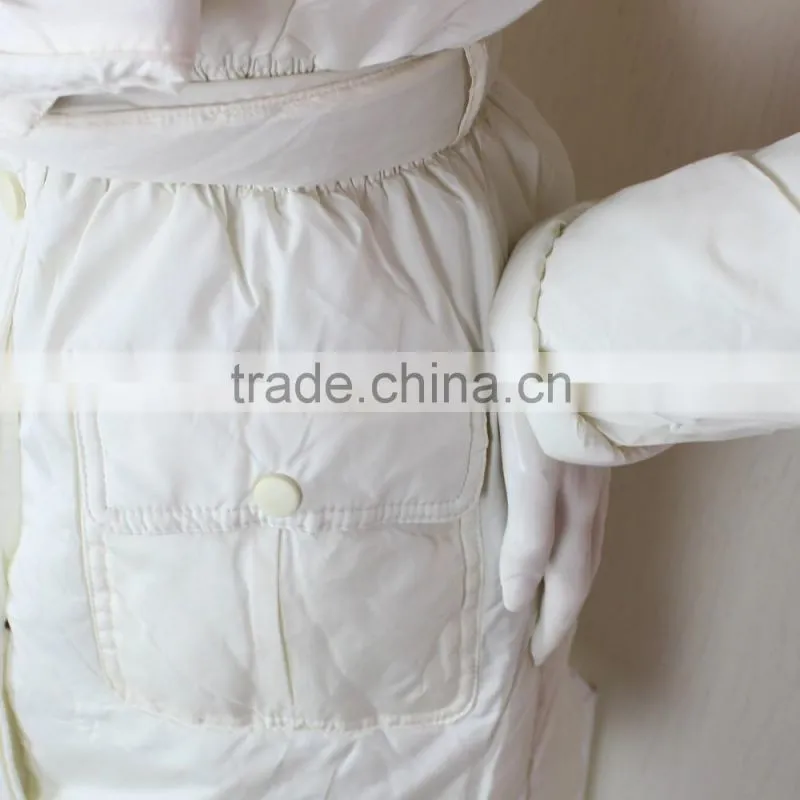 Ladies Long Winter Jacket , Womens Polyfill Padded Coats