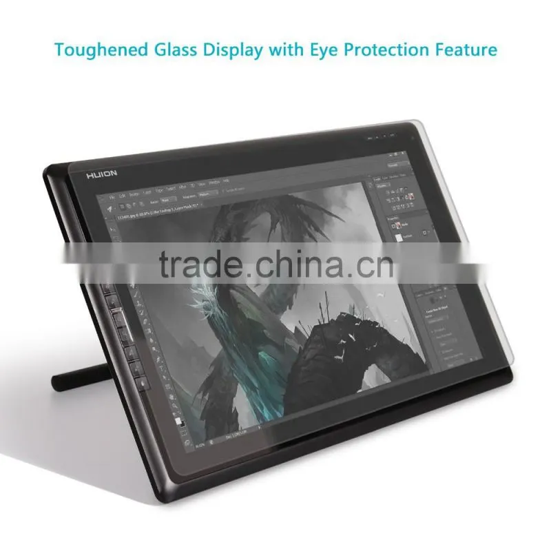 Huion GT-185 Graphic Drawing Tablet Monitor with Tempered Glass Screen and 8 Express Keys for PC and Mac
