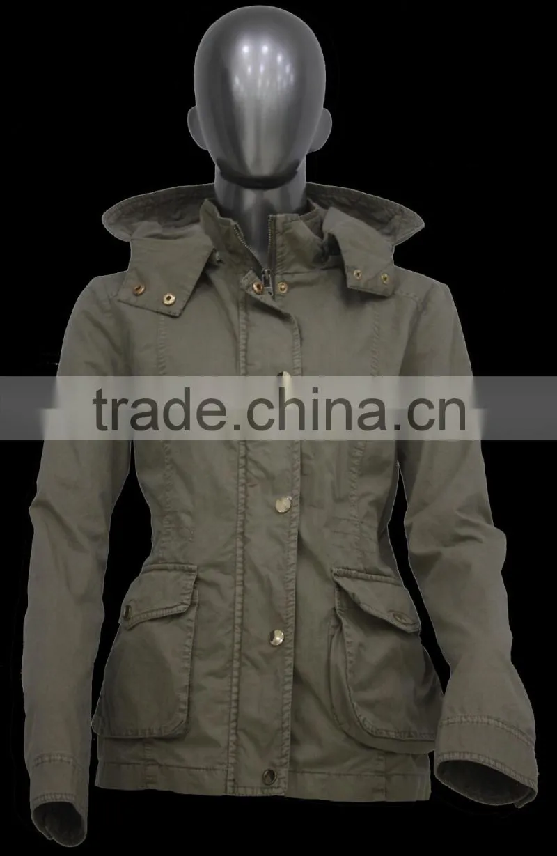 Russia Style Women Washed Jacket Spring Coat