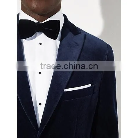 Good Quality Oem Lapel Single Button Man Suit Velvet Blazer For Men