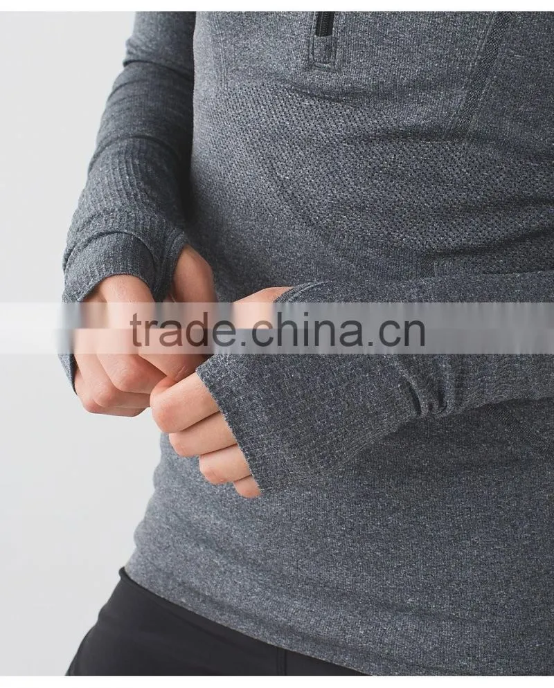 Dong guan sweatshirt manufacturer custom half zip sweatshirt for women