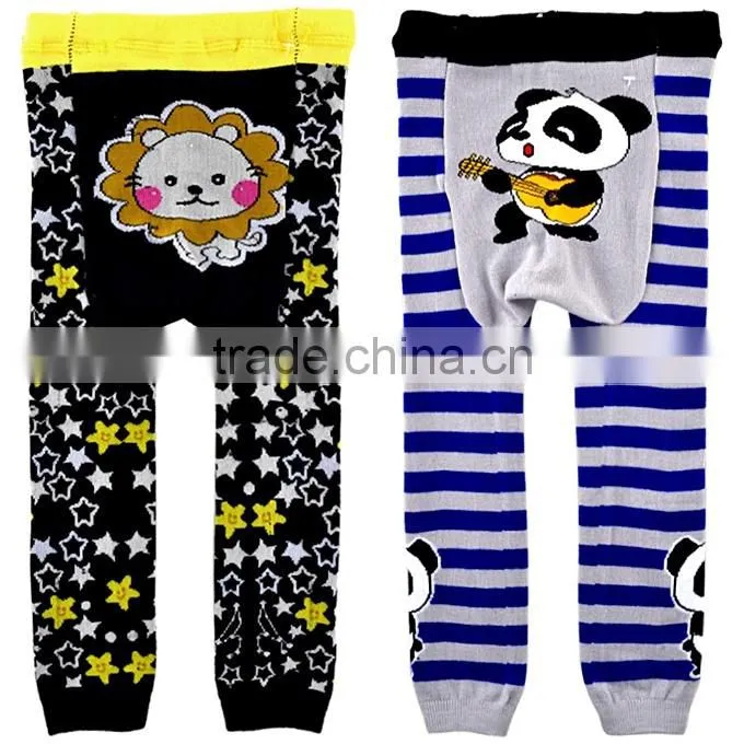New Arrival Kids Leggings Bright Color Part Children Knitted Pants For Party Baby Pants SC40822-19