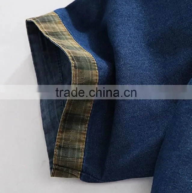 Denim fabric garment man shirt casual shirt