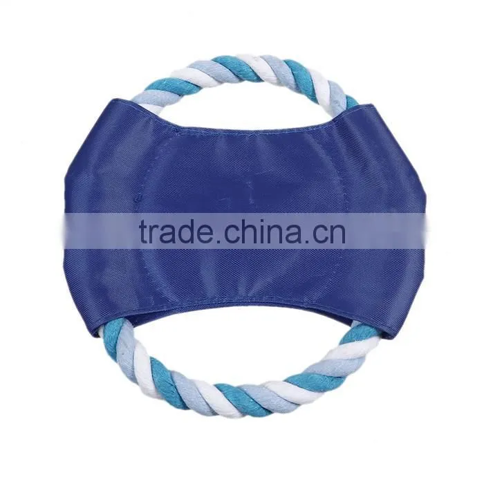 Cotton Pet Products Chew Molar Toy Durable Round Blue