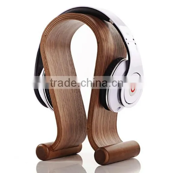 Wooden Headphone Holder Hanger Headset frame Stand headset holder support frame