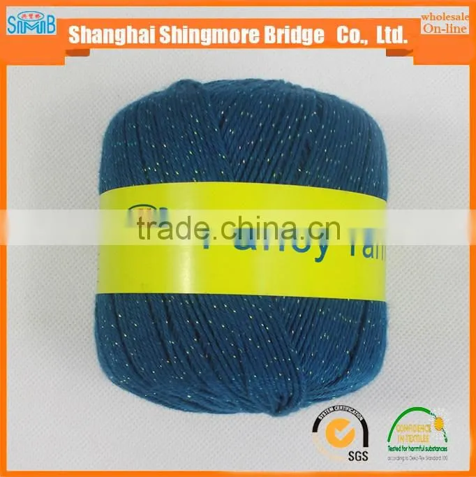 China fancy yarn factory cheap wholesale acylic cotton blend yarn, knitting craft cotton yarn