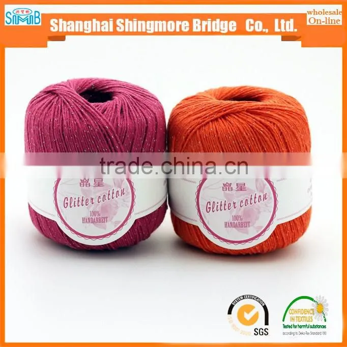 China fancy yarn factory cheap wholesale acylic cotton blend yarn, knitting craft cotton yarn
