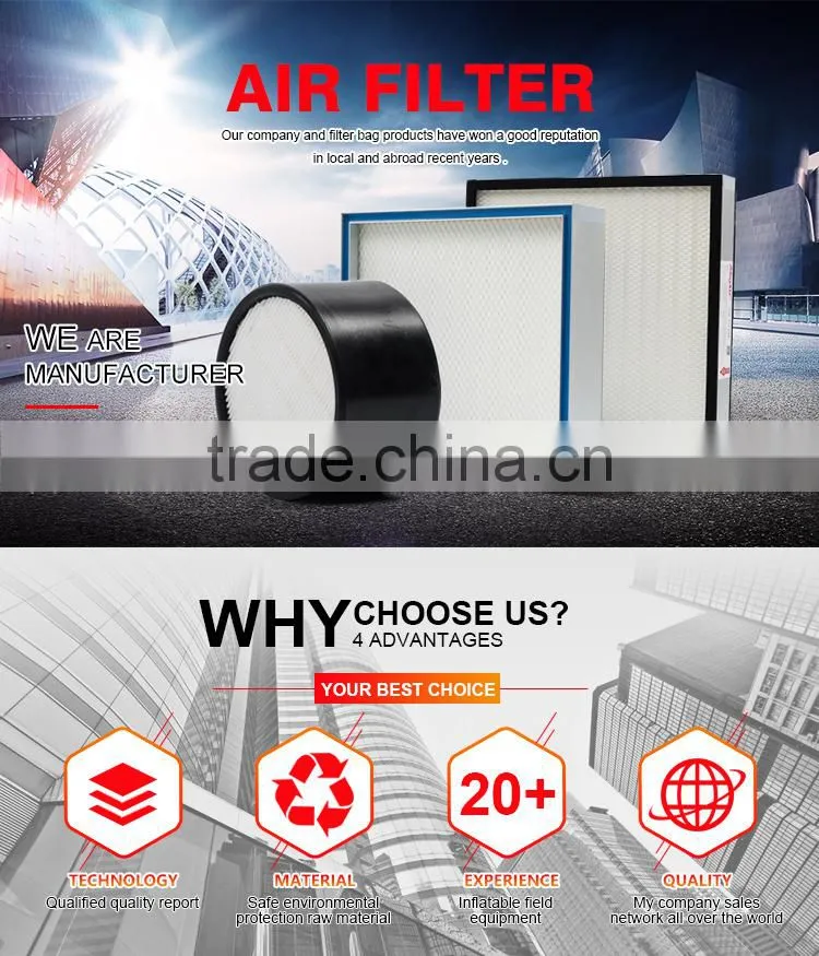 Advanced Technology Low Resistance HEPA air clean filter