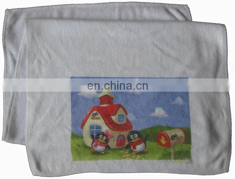 100%polyestery Sublimation white towel
