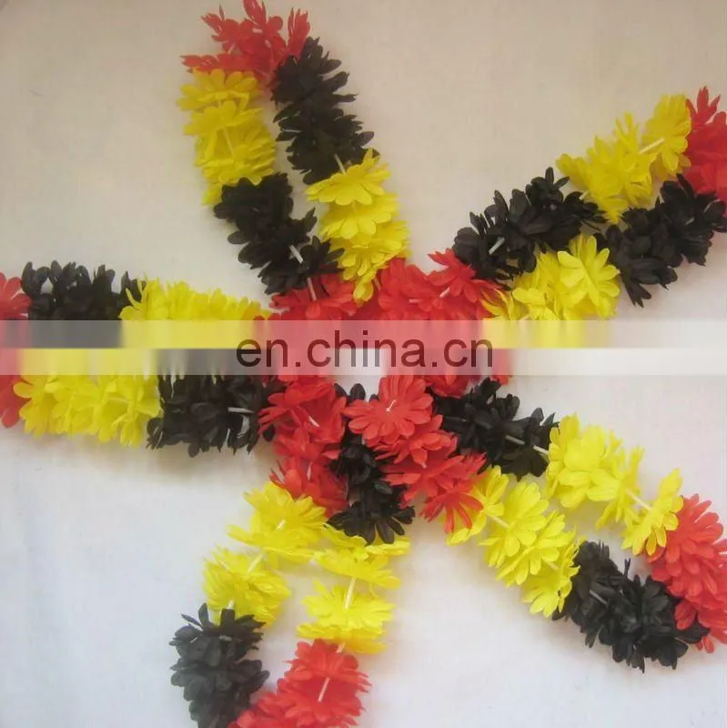 HAWAIIAN MULTI COLOURED FLOWER LEI NECKLACE GARLAND