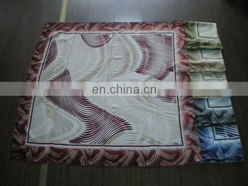 fashion printed turkish-chiffon woven square scarf for gift