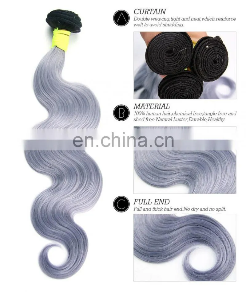 Fashion Grey Purple Color Free Part Lace Top Closure For Match The Grey Hair Weave