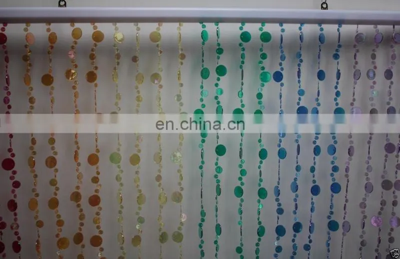 Rainbow Champagne Bubbles Beaded Curtains