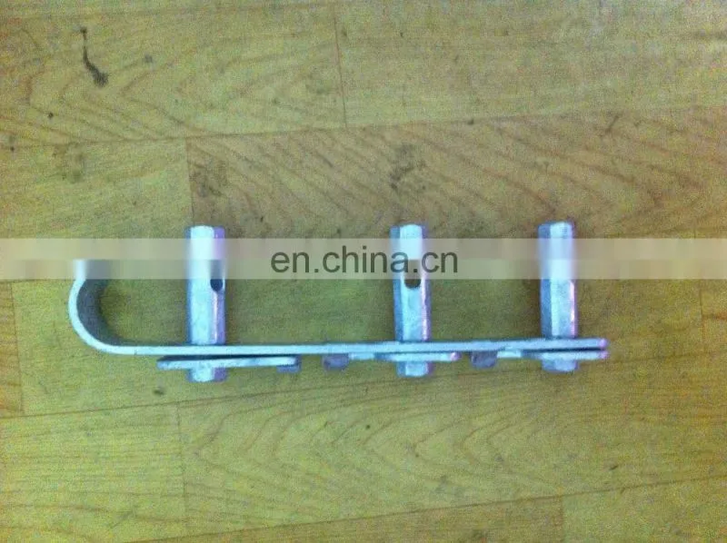 Three holes Metal galvanized telescopic pole clamp,High strengh electric pole clamp
