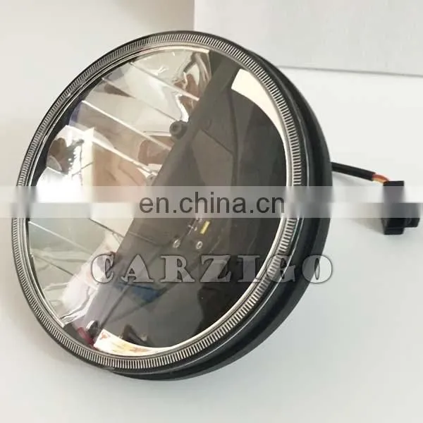 made in Guangzhou IP68 IP6K9K 30w round 7 inch LED headlamp with high beam low beam for jeep wrangler for land rover defender