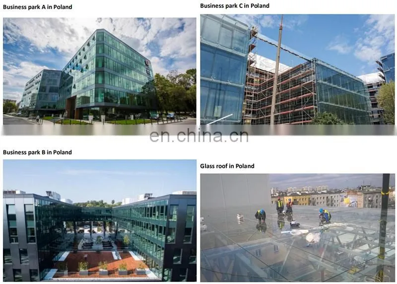 High safety architectural roof skylight tempered laminated glass
