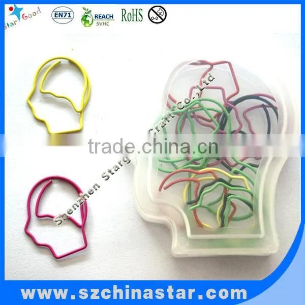 Fancy shapes PET coated brain clips