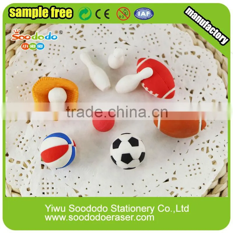 Kids Fancy ball erasers stationery product