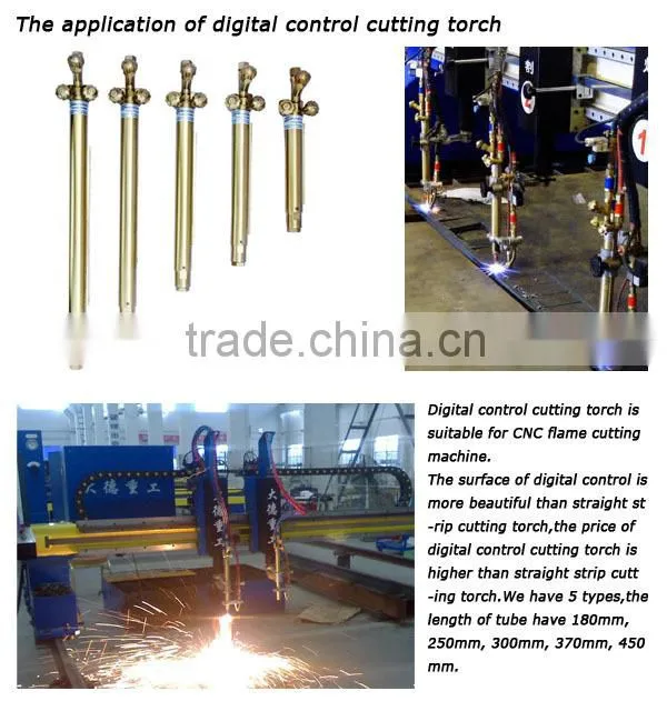 British 200mm CNC Machine Flame Cutting Torch With Cutting Nozzle