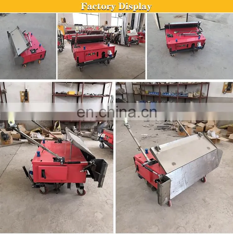 Suppliers Automatic High Wall Concrete Plaster Smoothing Rendering Machine China Plastering Cement Brick Wall 220/380v 200m3/h