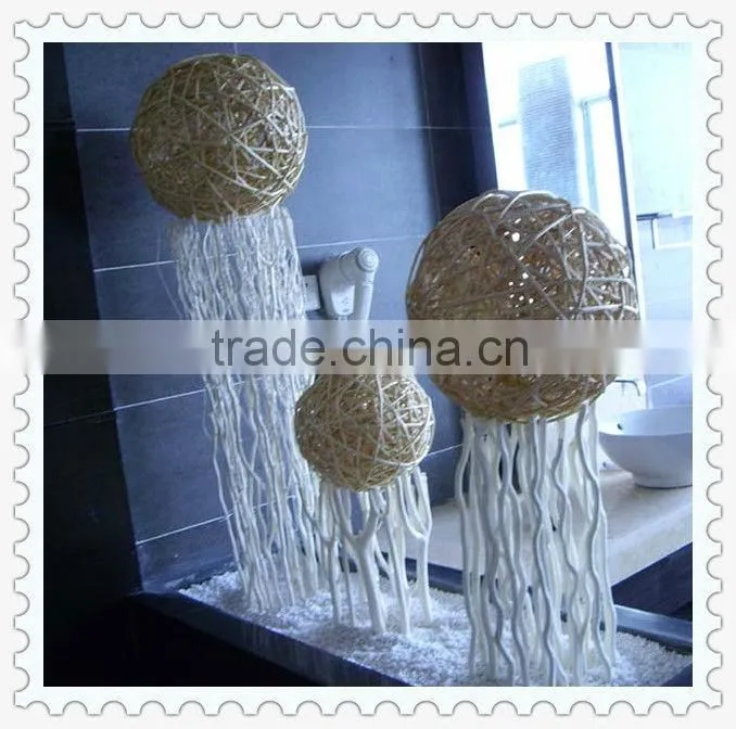 personalized colorful weaving rattan christmas ball