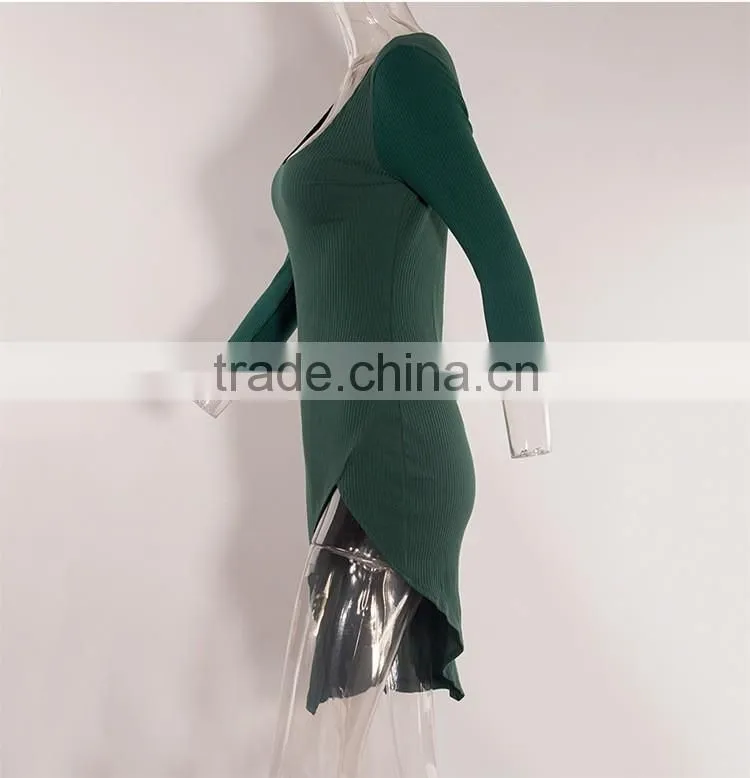 ladies fashion dress long sleeves casual dress sex evening dress