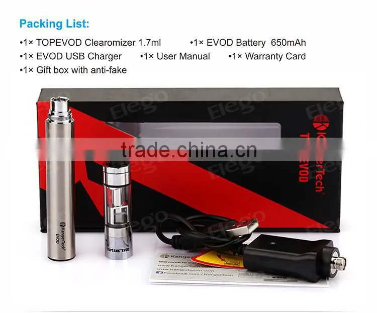 Cloudy Vape Starter Kit Kanger New eVod Series Topevod Kit Genuine Kanger TopeVod