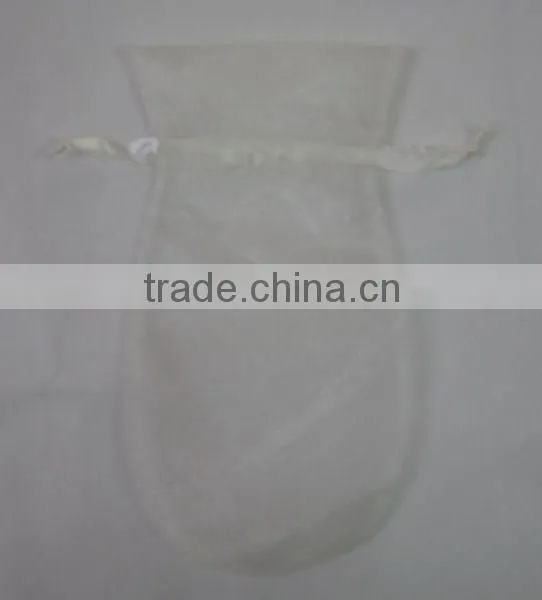 fringed organza transparent gift drawstring bags for party/Christmas packing jewelry/candy/wine of the bottle/gift