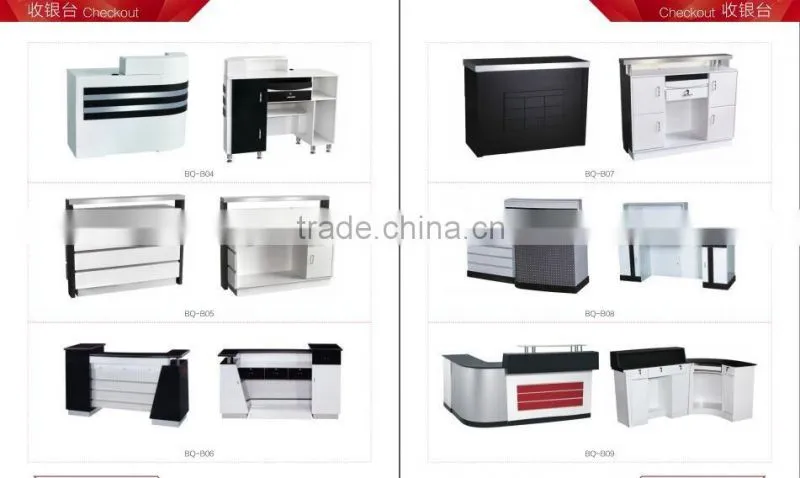 Beauty hair salon equipment wholesale barber supplies salon shop using check out counter payment reception