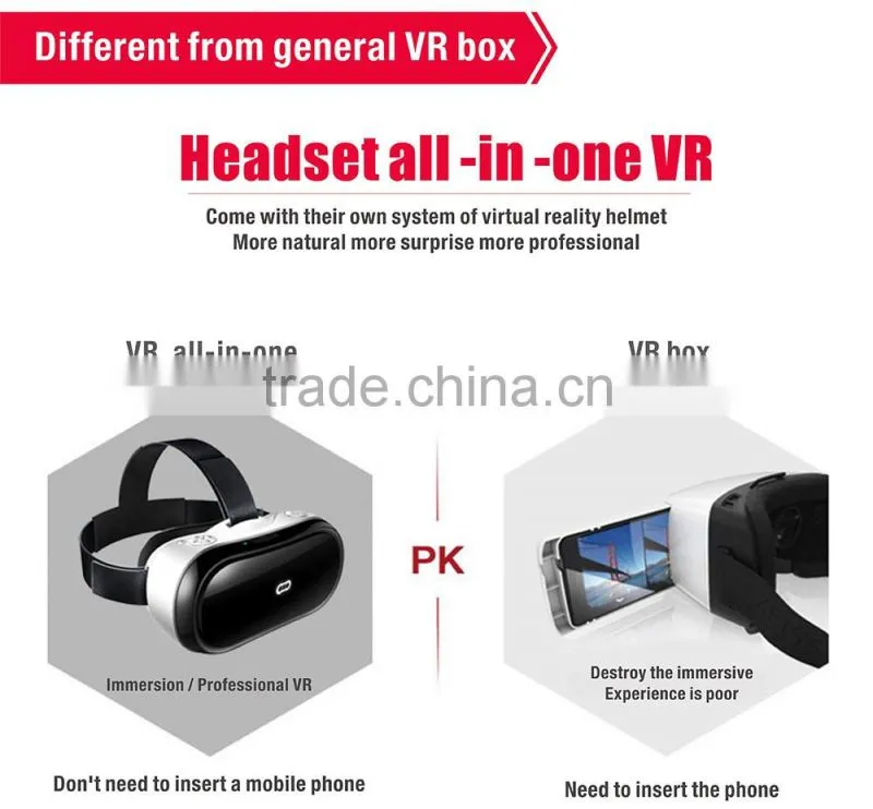 2016 amazing product take cinema home all in one vr box virtual reality