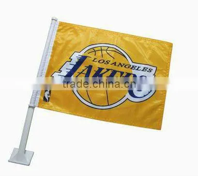 Custom Logo Design Sublimation Car Flags For Car Used