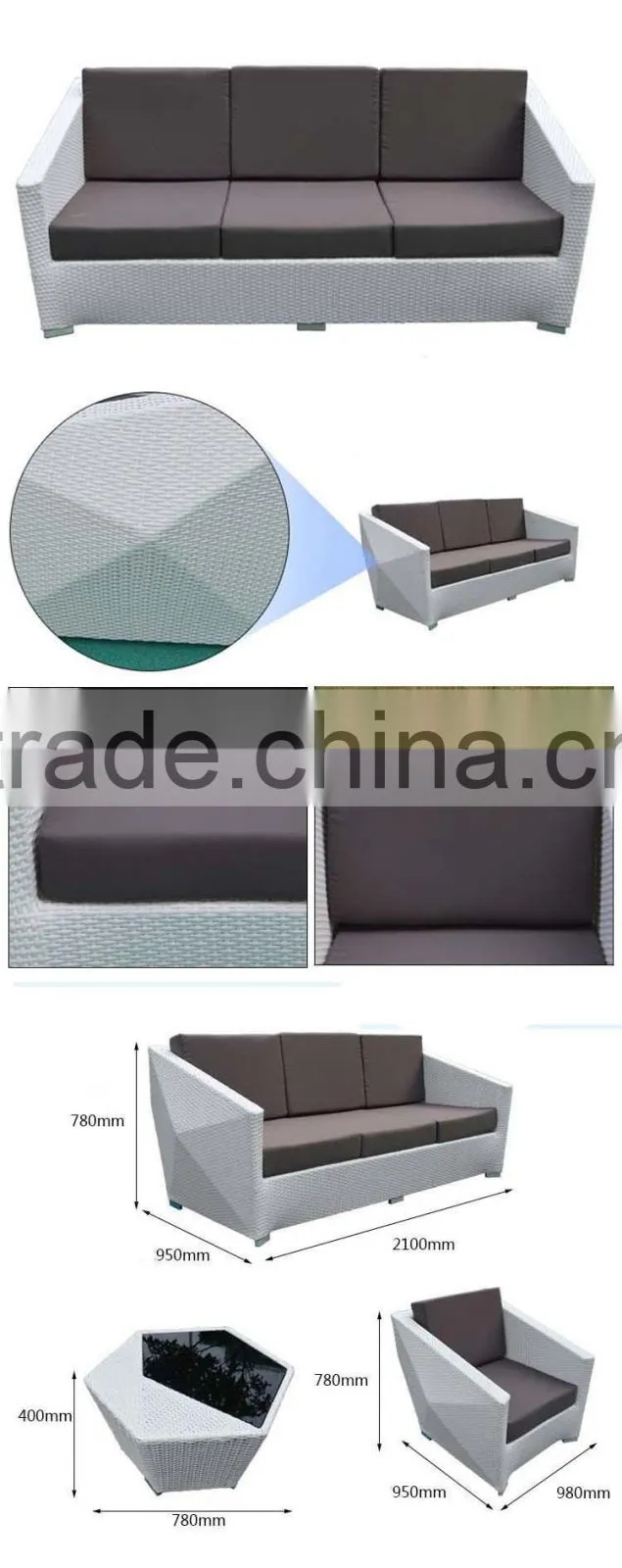 Furniture Slipcovers For Rattan Furniture Creative Geometry Modern White Rattan Outdoor Furniture