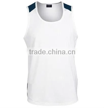 custom made high quality fitness singlets for wholesale vest