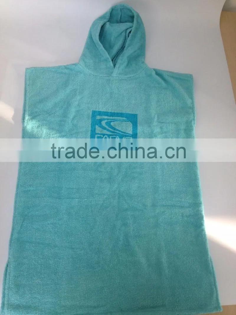 poncho hooded beach towel for adult