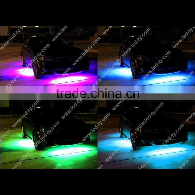 Under Car 2x 24" & 2x 36" 7 Color LED UnderCar Underbody Kit Neon Strip Lights