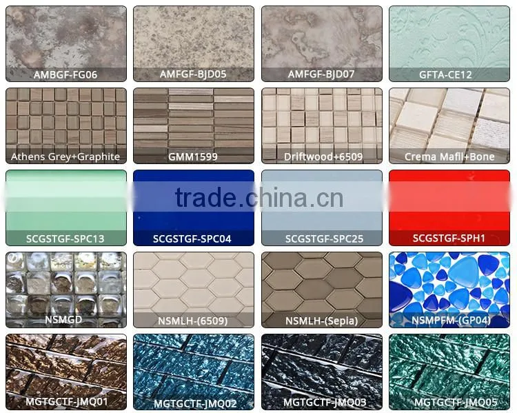 Clear 300 x 600 x10 mm glass floor tiles / mosaic tiles